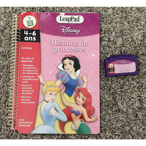 LeapFrog LeapPad Disney PRINCESSES Book & Cartridge Spanish Lecture